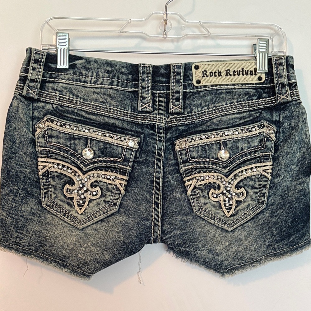 ❤️ROCK REVIVAL Women's 'Clair' Jean Shorts Size 27